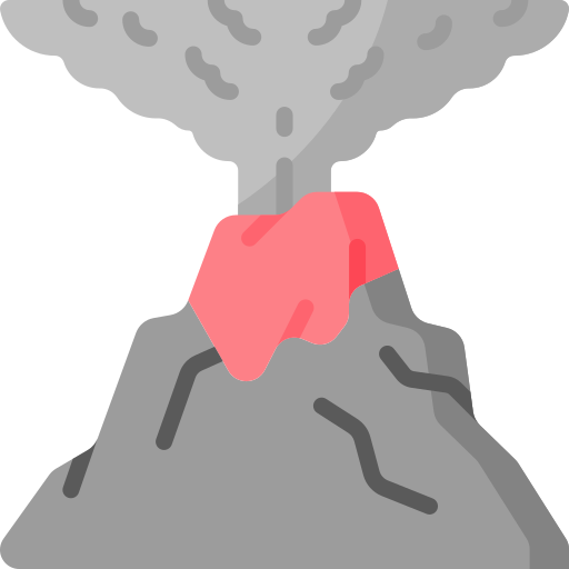 Извержение вулкана Special Flat иконка