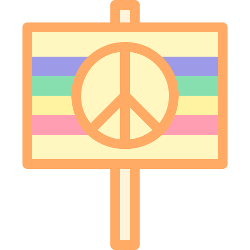 平和 Detailed color Lineal color icon