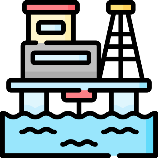 Oil rig Special Lineal color icon