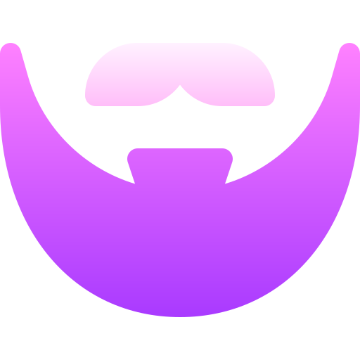 Beard Basic Gradient Gradient icon