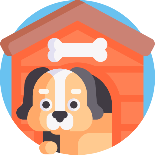 Dog house Detailed Flat Circular Flat icon