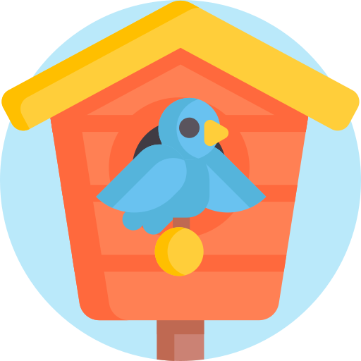 鳥の家 Detailed Flat Circular Flat icon