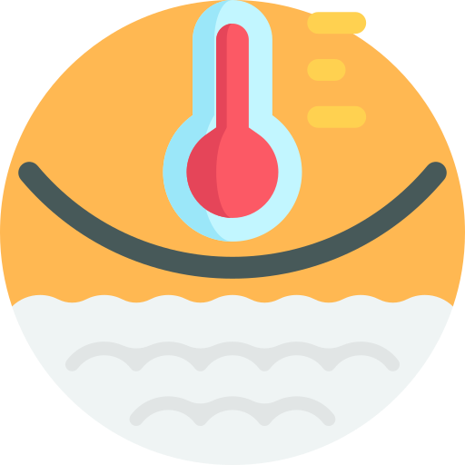 Thermo regularing Detailed Flat Circular Flat icon