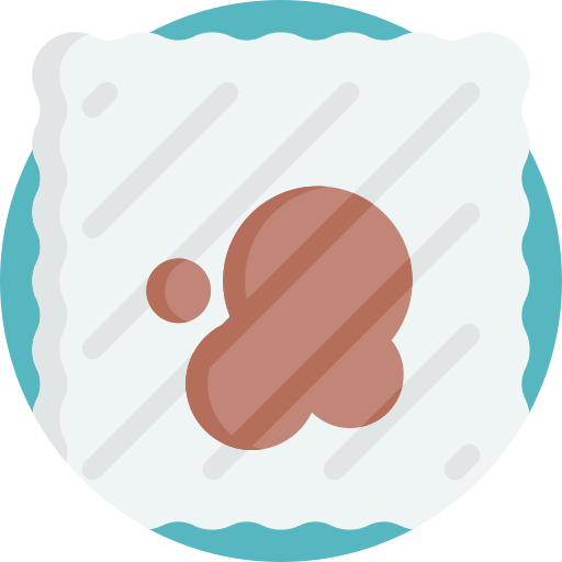 sucio Detailed Flat Circular Flat icono