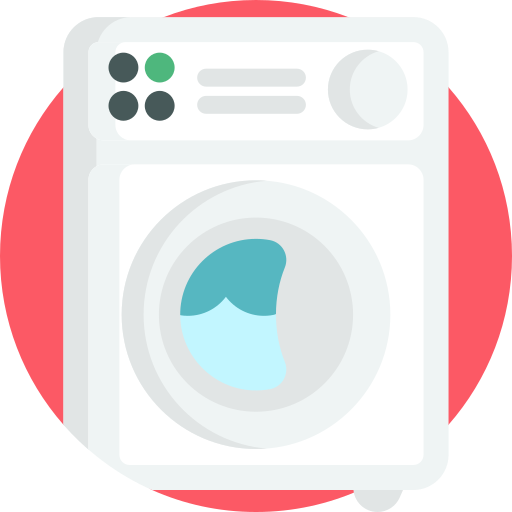 lavadora Detailed Flat Circular Flat icono
