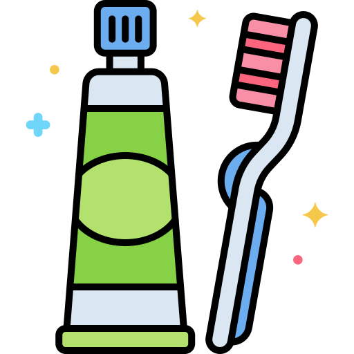 cepillo de dientes Flaticons Lineal Color icono