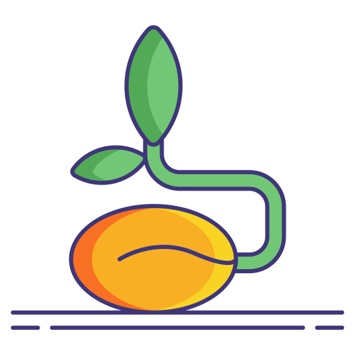 semilla Flaticons Lineal Color icono