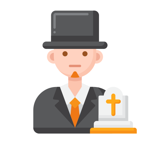 agente funerário Flaticons Flat Ícone