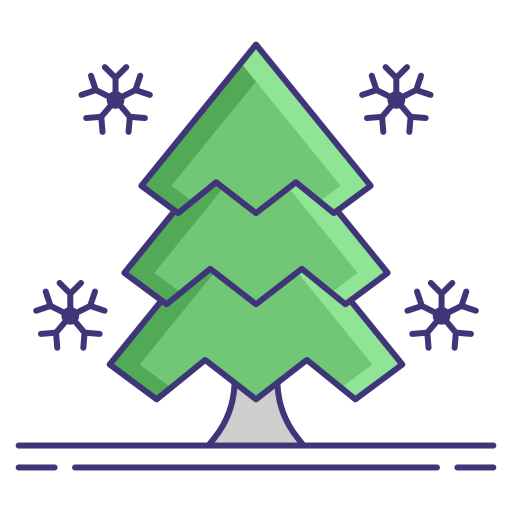 zima Flaticons Lineal Color ikona