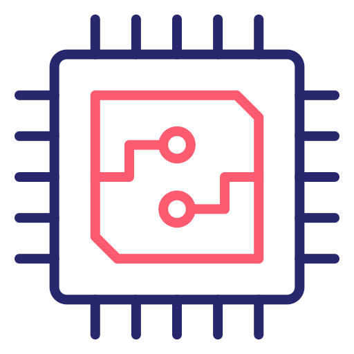 Microchips Generic Outline Color icon