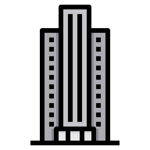 rascacielos itim2101 Lineal Color icono