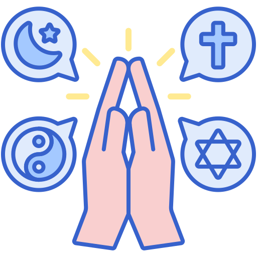 religies Flaticons Lineal Color icoon