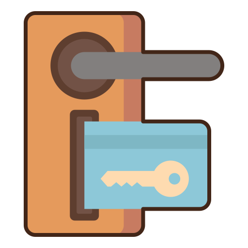 Room key Flaticons Lineal Color icon