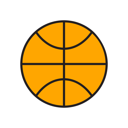 バスケットボール Generic Outline Color icon