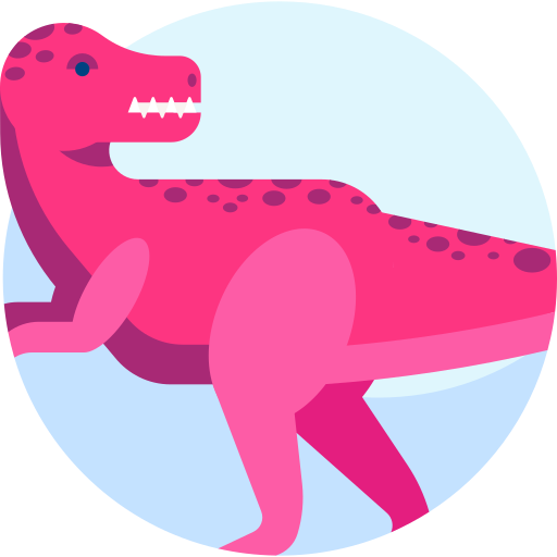 tirano-saurio rex Detailed Flat Circular Flat icono
