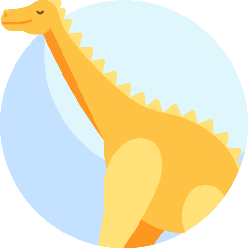 dinosaurus Detailed Flat Circular Flat icoon