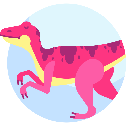 Velociraptor Detailed Flat Circular Flat icon