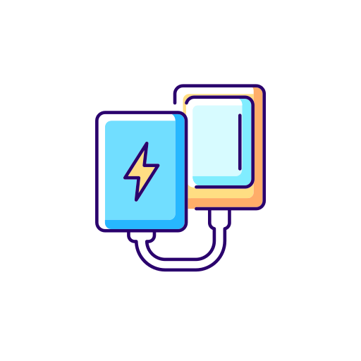 banco de energía Generic Outline Color icono
