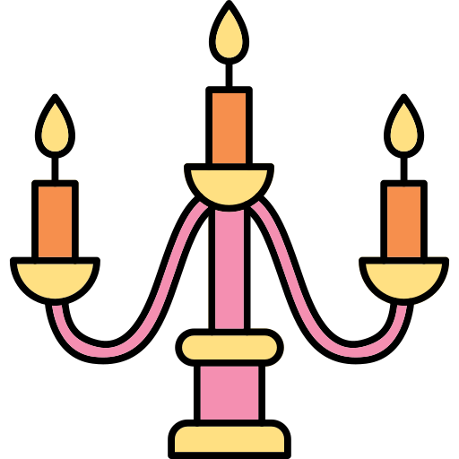 Candlestick Generic Thin Outline Color icon