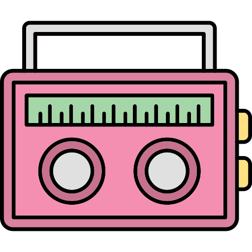 radio Generic Thin Outline Color icon