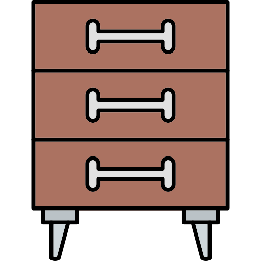 mesa auxiliar Generic Thin Outline Color icono
