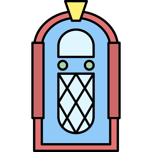 Jukebox Generic Thin Outline Color icon