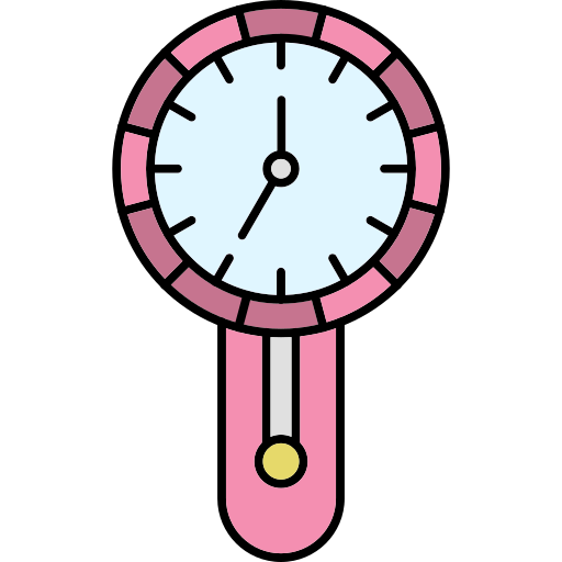 orologio d'epoca Generic Thin Outline Color icona