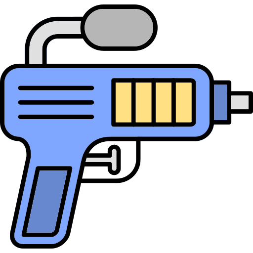 pistola de agua Generic Thin Outline Color icono