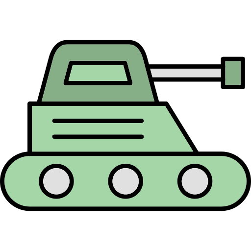 탱크 Generic Thin Outline Color icon
