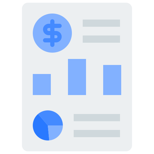 金融データベース Generic Blue icon