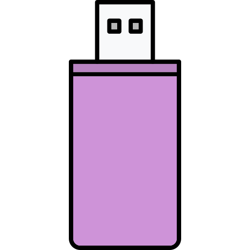 Usb Generic Thin Outline Color icon