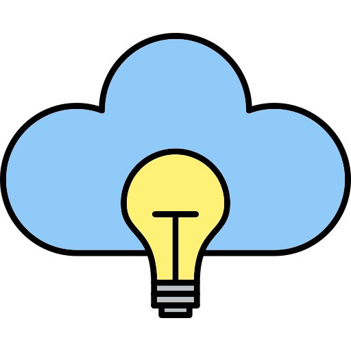 Bulb Generic Thin Outline Color icon