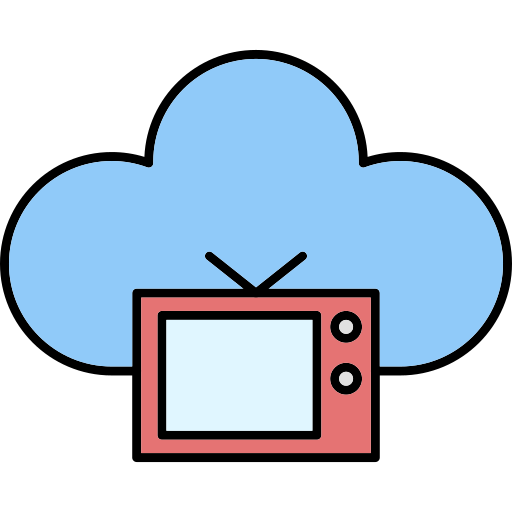 tv Generic Thin Outline Color icon