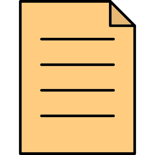파일 Generic Thin Outline Color icon