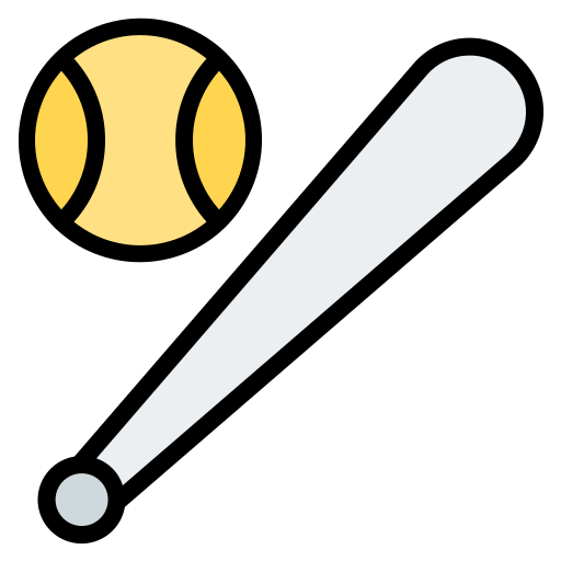Бейсбол Generic Outline Color иконка