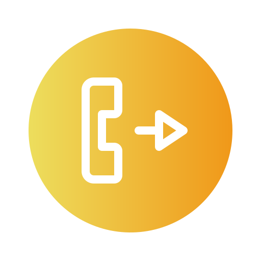 połączenie wychodzące Generic Flat Gradient ikona
