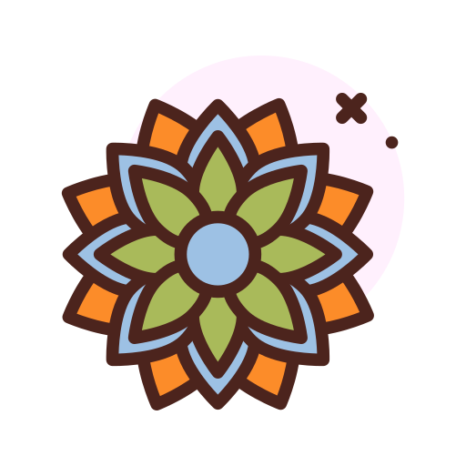 Flower Darius Dan Lineal Color icon