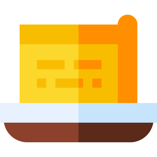 Appeltaart Basic Straight Flat icon