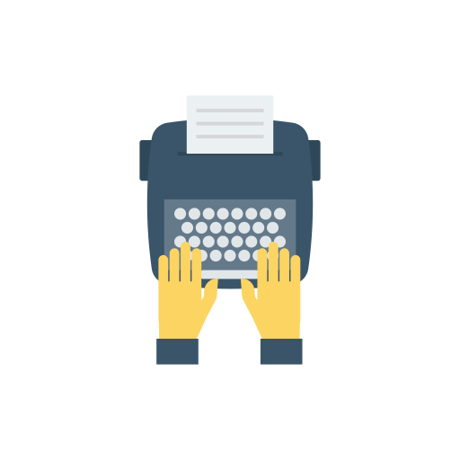 Typewriter Dinosoft Flat icon
