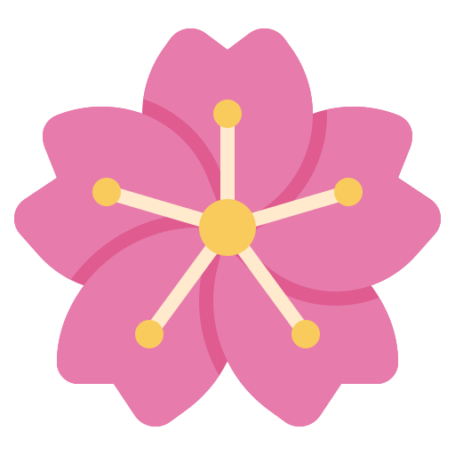 Cherry blossom Surang Flat icon