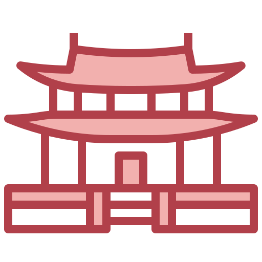 palazzo gyeongbokgung Surang Red icona