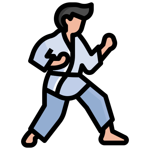 taekwondo Surang Lineal Color ikona