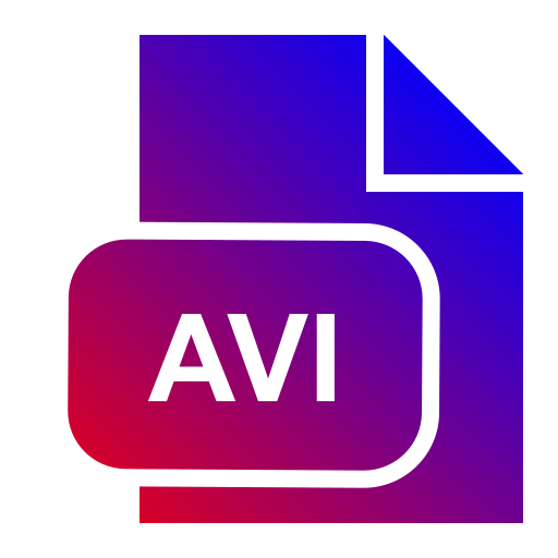 Расширение avi Generic Flat Gradient иконка