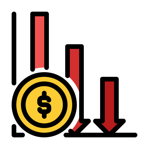 Loss Generic Outline Color icon