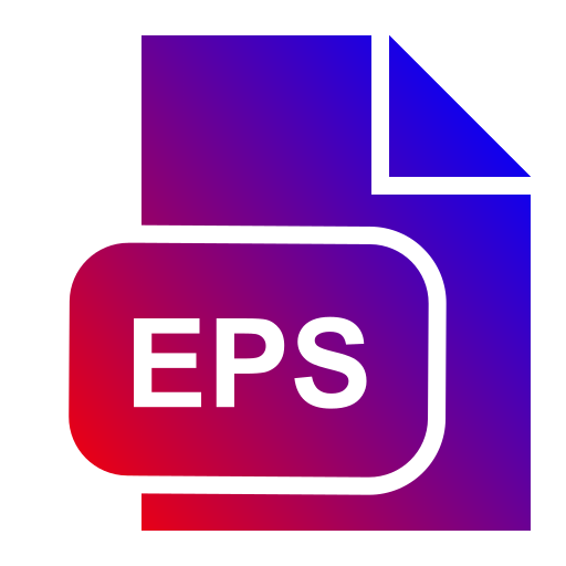 Eps extension Generic Flat Gradient icon