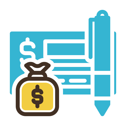 Bank check Generic Fill & Lineal icon