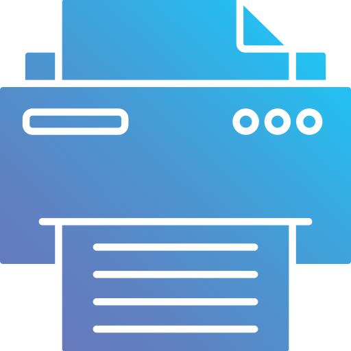 imprimante Generic Flat Gradient Icône