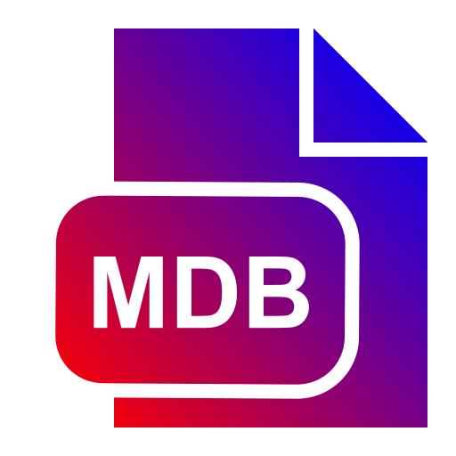 Формат файла mdb Generic Flat Gradient иконка