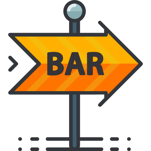 bar Roundicons Premium Lineal Color ikona
