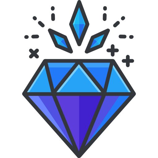 diamant Roundicons Premium Lineal Color icon